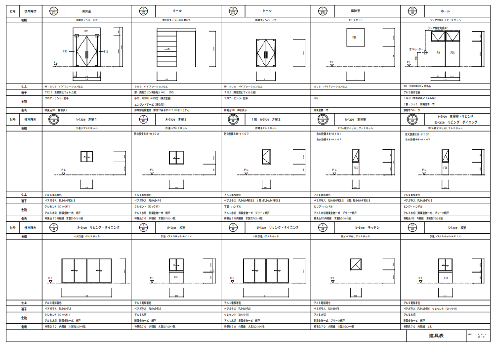 建具表